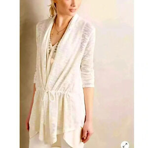 Anthropologie Dolan White Anorak Cardigan Size XS
